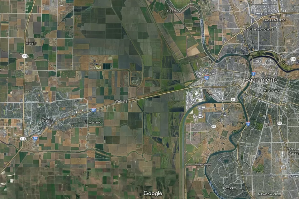 Davis and Sacramento